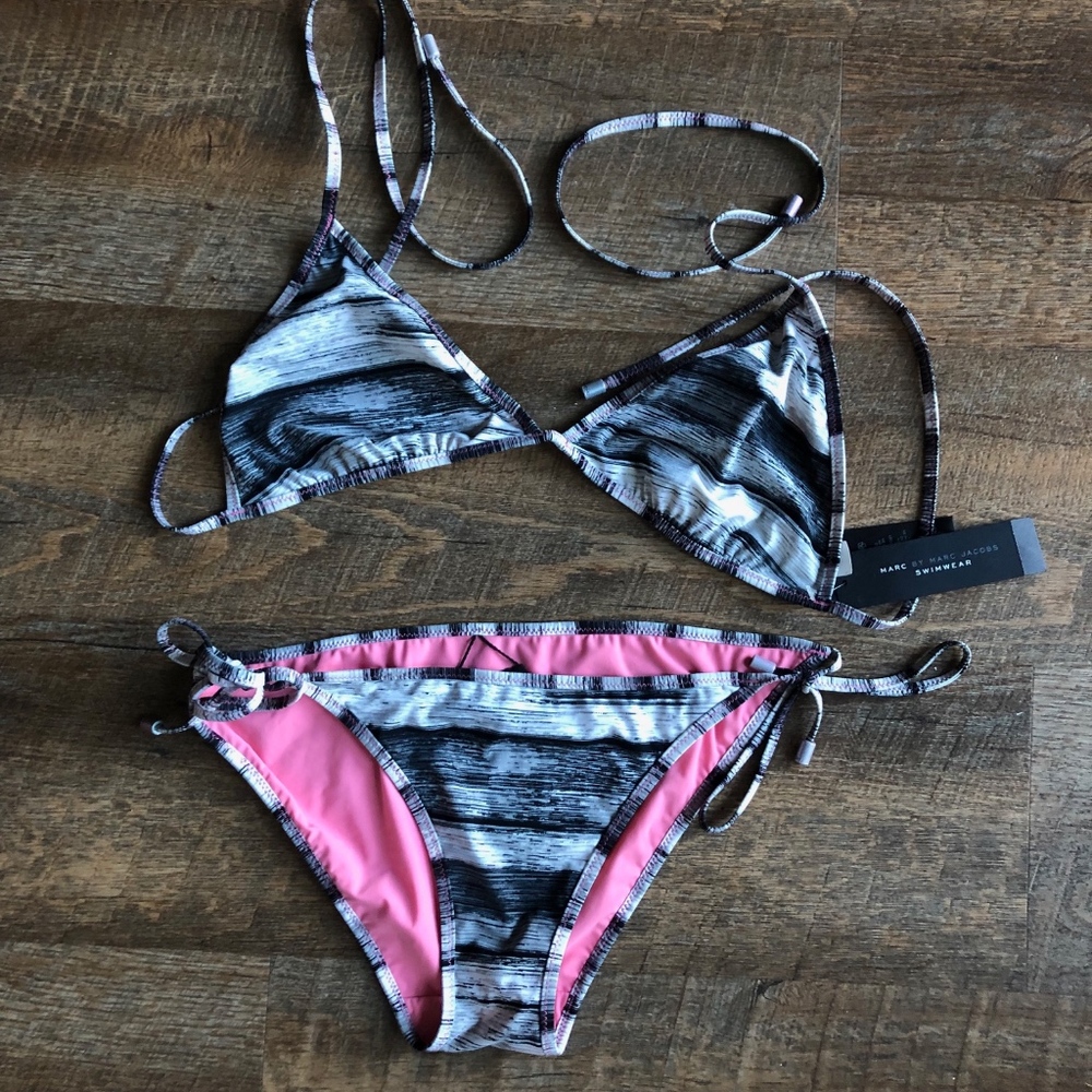 New Marc Jacobs Reversible String Bikini Pink